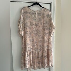 LOFT Paisley Print Blouse in Pink and Gray